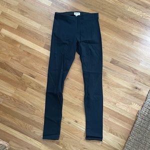 Helmut Lang black stitched leggings, size S